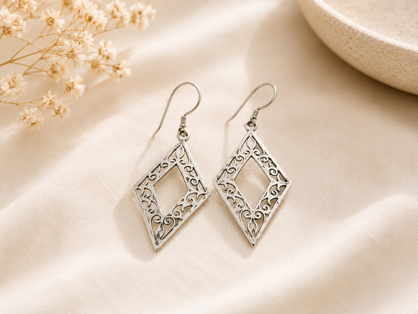 Elegant Sliver Earrings
