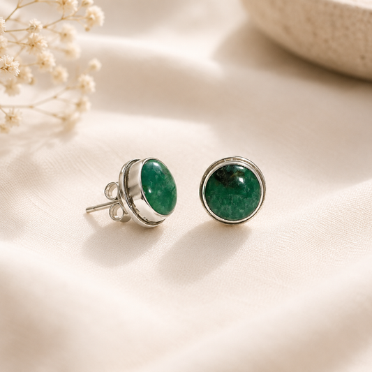 Green Stone Earrings