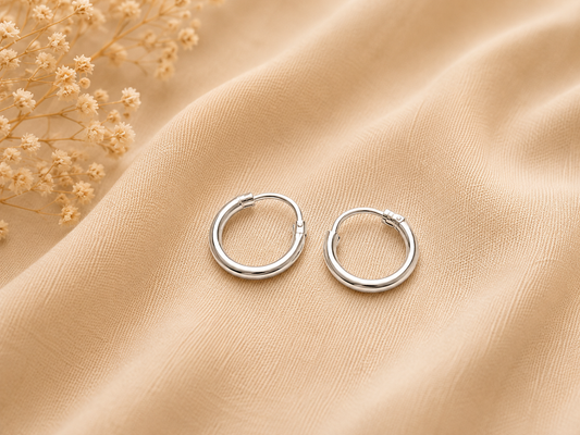 Silver Hoop Earrings