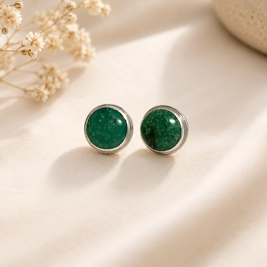 Green Stone Earrings